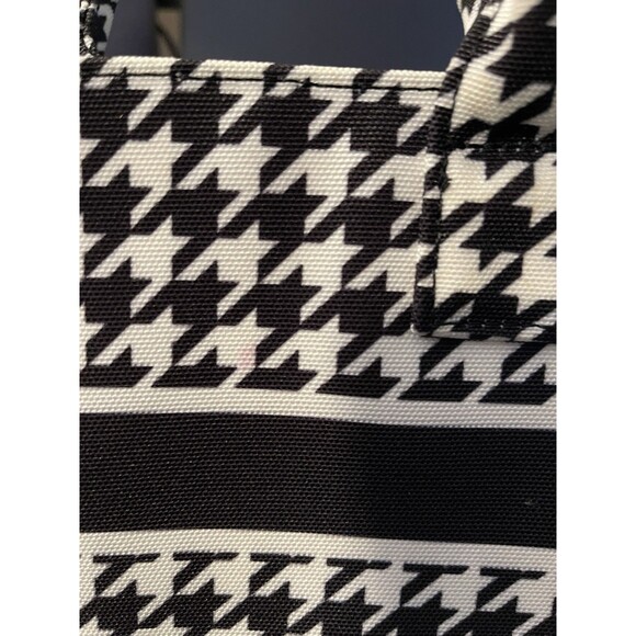 Like Dreams Houndstooth Two Tone Black & White Handbag Purse - Picture 7 of 7